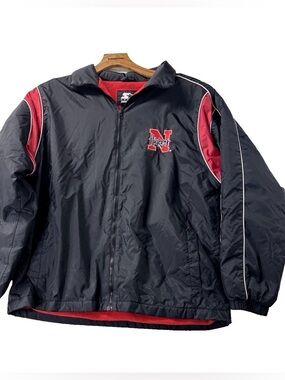 Nebraska Cornhuskers Starter Bomber Jacket Puffer Men's Large Full Zip 67831